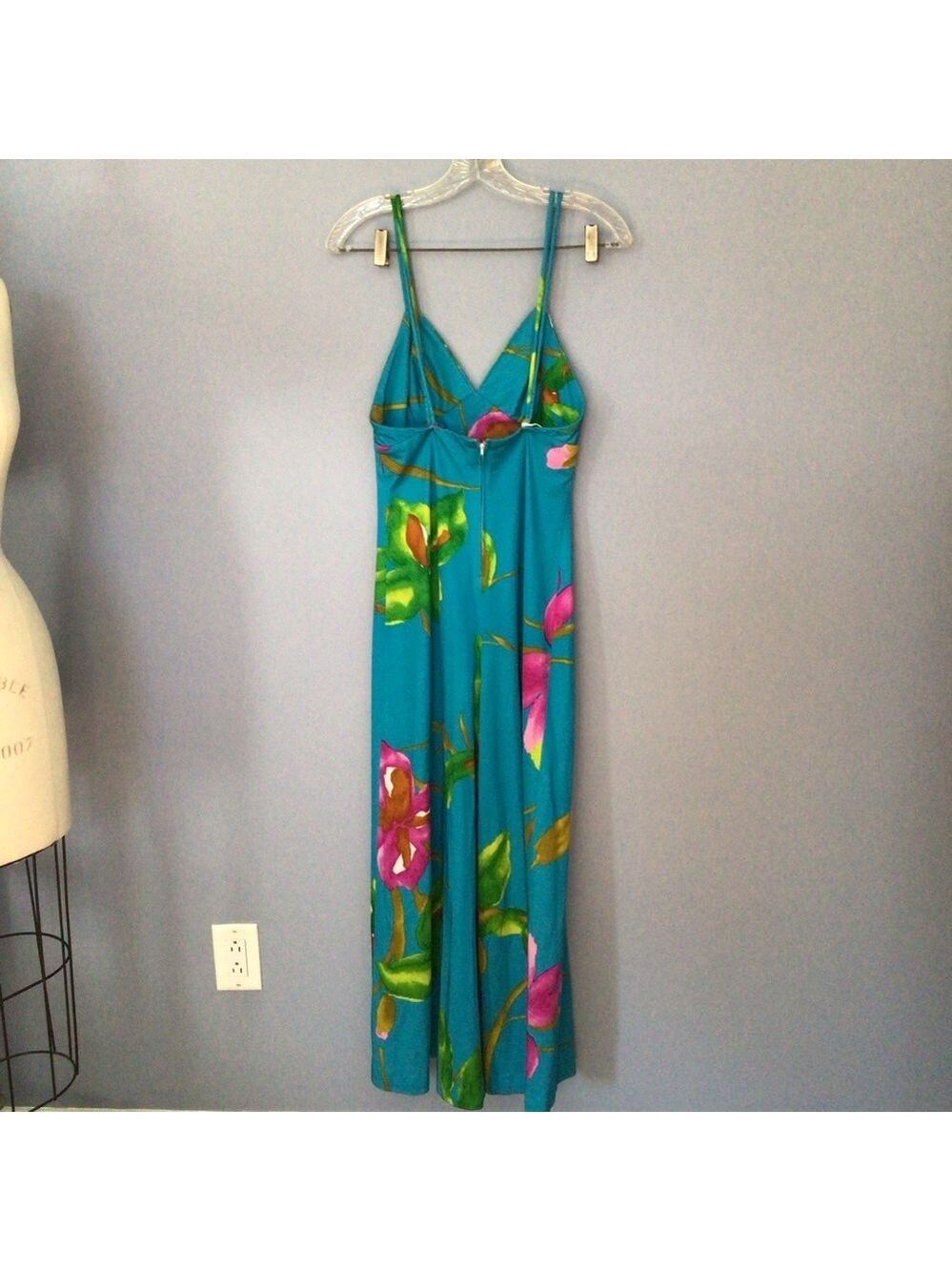 Tori Roberts Honolulu Vintage Floral Maxi Jumpsuit matching Jacket 70’s  sz 8 - Picture 7 of 13